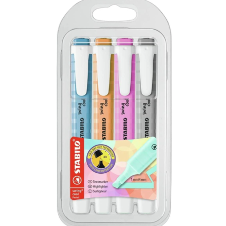 S2TABILO RESALTADOR 4PC SWING PASTEL